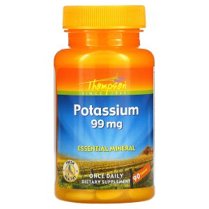 Thompson, Potassium, Калий 99 mg, 90 Tablets, 99 мг