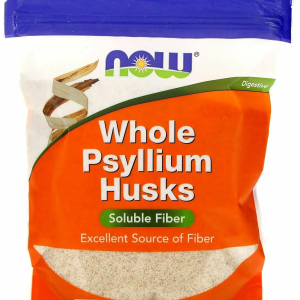 Now Whole Psyllium Husks Powder 454 gr bag